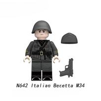 N641-644 Kariai Pėstininkai Kariai Armijos Kepurė Veiksmo Figūrėlės Karinis Karas Konstruktoriai Ginklai Priedai Vaikams Žaislams Dovanoms