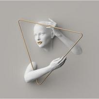 Woman Sculpture Poster Prints Woman Power Figure Statue Canvas Painting Wall Art Pictures for Living Room Home Decor Cuadros 21cm×30cm NoFrame