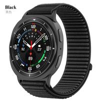 Nailono dirželis Samsung Galaxy Watch 8 Classic 46mm Reguliuojamas pakeičiamas apyrankės dirželis Galaxy Watch 8 44mm/40mm Galaxy Watch 8 46mm juoda