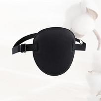 1 vnt. vienasakis raištis, reguliuojamas 3D putų griovelis, kvėpuojantis akių šešėlis tingioms akims, medicininis naudojimas, įgaubtas akių raištis juoda