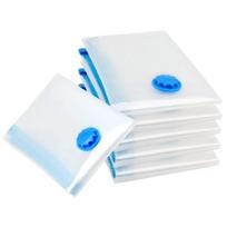 Mėlynas Skaidrus Vakuuminis Kompresinis Maišas Drabužiams ir Antklodėms - Sustorintas Laikymo Sprendimas 35x50 CM (Hand Roll Bag)