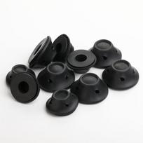 5/10 vnt. silikoninių plaukų suktukų, grybo formos plaukų suktukas, varpo formos plaukų garbanojimo artefaktas, tinginio plaukų suktukas 5PCS juoda