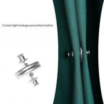 Magnetic Curtain Gap Stoppers with Buckle Fasteners - 2 Pcs for Enhanced Privacy and Light Control 17mm