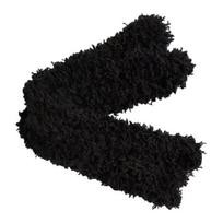Coral Velvet Twist Stick Itin stori vamzdžių valikliai Dideli pliušiniai Twist Stick Vaikų meniniai amatų projektai „Pasidaryk pats“ dekoravimo reikmenys juoda