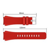 Xiaomi MI laikrodžio dirželis Spalvotas sportinis dirželis 22 mm Silikoninė išmanioji apyrankė Realme Watch S apyrankė Nešiojamas 22mm raudona