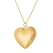 Vintage Heart Locket Necklace With Engraved Floral Designs Adjustable Chain Photo Pendant Jewelry Accessory for Women 2