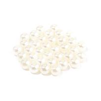 Off-White apvalūs ABS imituoto perlo karoliukai „pasidaryk pats“ papuošalų gamybai 3mm (1000 pcs/package)