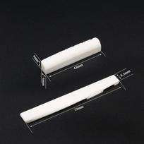 2 rinkiniai/4 vnt. 6 stygų akustinės gitaros kaulinis tilto balnelis ir viršutinis slenkstėlis, pagaminti iš jautienos kaulo, gitaros dalims ir pakeitimui 4pcs balta