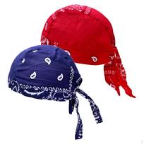 Dviračių piratų kepurės Bandana Kepuraitė Minkšta žvejybai Mėlyna Raudona