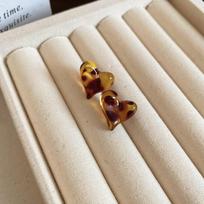 Gold Plated U-Shaped Retro Resin Ear Cuffs - Melaude Versatile Earrings for Women - Autumn/Winter Fashion Accessory