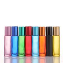 Spalvoti matinio stiklo rutuliniai buteliukai eteriniams aliejams (5ml & 10ml) 10ml Glass Ball, Dark Blue
