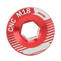 Bicycle Crank Arm Screw Aluminum Alloy M18 Crank Fixing Screw Bike Crankset Arm Bolt Red
