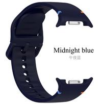 Sports Strap For Samsung Galaxy Watch 9 40mm 44mm Comfortable Bracelet Wristband For Samsung Galaxy 8 40/44mm Galaxy 8 Classic 46mm Silicone Band Galaxy Watch 8Series 20mm tamsiai mėlyna spalva
