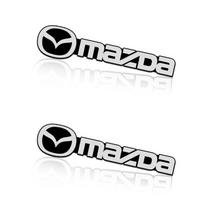2/4 vnt. 3D aliuminio automobilio garso kolonėlės dekoratyvinis ženklelis Lipdukas Mazda 3 6 CX5 2 CX3 CX9 MX5 RX8 Axela Demio MS CX5 2 Axela Demio Atenza MS GJI GH BK juoda