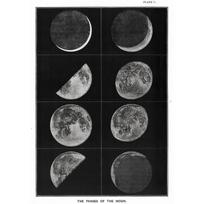 Vintažinis kosmoso astronomijos Saulės sistemos žemėlapis Mėnulio fazės Mėnulio diagrama Plakato spaudiniai Drobės tapyba Sienos menas Paveikslas Kambarys Namų dekoras 21x30cm No Framed gray