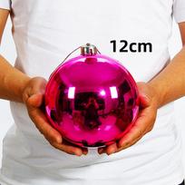 1 vnt. 12/15/20 cm Kalėdinė dekoracija Rutulys Kalėdinės eglutės papuošalai Kabantis Blizgus rutulys Namams Barui Šventei Vestuvėms Kalėdų Dekoravimas rosered12cm