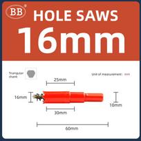 Gręžimo karūnos medienai, plastikai, PVC, plonai skardai, aliuminio lydiniui 16mm-100mm, „pasidaryk pats“ medžio apdirbimui, miško darbininko antgalis, metalo pjovimui