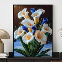New Arrival 5D DIY Full Circle Diamond Painting  Bouquet  Embroidery Cross Stitch Home Decor Gift 20x30cm