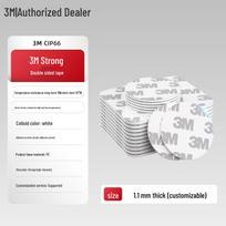 3M VHB Aukštos temperatūros vandeniui atspari dvipusė putplasčio juosta automobiliams White Foam 1.1mm Thick, Rectangle 20x20mm, 10 pcs