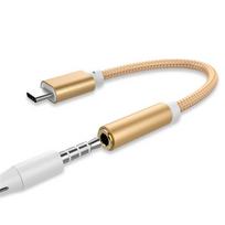 C tipo iki 3,5 mm lizdo ausinių garso adapterio Aux kabelis USB C kištukinis į 3,5 moteriškas garso Aux keitiklis auksas