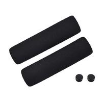 1 Pair Bike Handlebar Grips Lightweight Sponge Foam Non-Slip Bike Handle Covers 500mm black