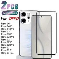 2pcs Tempered Glass for Oppo Reno 14 13 12 Pro Privacy Screen Protectors for Oppo Reno 14 12 13 F Film for Oppo Reno 11 12 13 14 Oppo Reno11 Pro skaidri