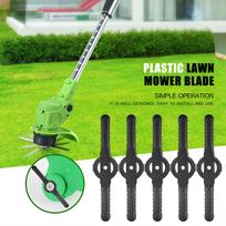 Plastic Lawn Mower Blade Grass Cutter Grass Trimmer Weeder Blade Replacement Mower Accessory for Garden Agriculture Use 5PCS/Pack