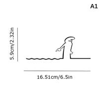 La Linea Line Art Sienos Lipdukas Minimalistinis Lipnus Vandeniui Atsparus Lipdukas Sienoms, Durims, Stiklui, Automobiliams Namų Ir Automobilio Dekoravimui