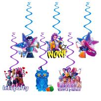 Kpop Demonas Medžiotojų Gimtadienio Šventės Reklaminė Vėliava Dekoracijų Rinkinys Su Balionais Ir Fonu Anime Gerbėjams Rotating Pendant