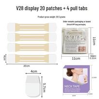 Neck Lift Double-Head Patch for Wrinkles, Semi-Transparent & Invisible, Unisex 2026 Edition 20 patches refill