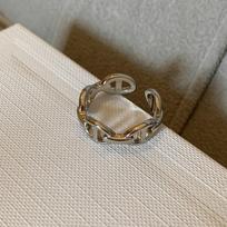 Fashionable Adjustable Copper Ring Featuring Luxurious Rhinestone Accents For Women J4900