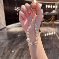 Fashion Phone Chain Peal Phone Wrist Strap New Beaded Pendant Lanyard Style 4