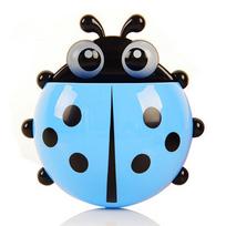 Cartoon Cute Seven-star Insect Suction Cup Toothbrush Holder Toothpaste Holder mėlyna