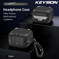 KEYSION Shockproof Case for Samsung Buds 4 Pro Carbon Fiber Texture TPU Silicone Bluetooth Earphone Cover for Galaxy Buds4 4 Pro for Galaxy Buds4 juoda