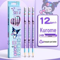 Sanrio Kuromi HB Pencil for Students - Durable, Natural Wood Design HB