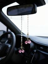 Vyšnių Žiedų Automobilio Galinio Vaizdo Veidrodžio Kabantis Papuošalas, Automobilio Interjero Pakabukas one-size rožinė