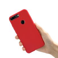 For Huawei Honor 9 Lite Case Matte Soft Silicone Phone Case for Huawei Honor 9Lite Case on Honor 9 Lite Back Cover Bumper Fundas Honor 9 Lite raudona