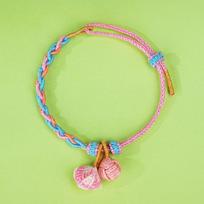 Iridescent Twist Knot Dragon Boat Festival Bracelet – Handmade Five-Color Thread with Embroidered Ball and Colorful Zongzi Ethnic Style Design