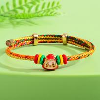 Ethnic Style Hand-Woven Zongzi Baby Bracelet: Colorful Dragon Boat Festival Jewelry for Kids & Couples