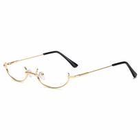 Cosplay Oval Glasses Frame Half Frames Glasses Frame Photography Decoration Spectacle Frames auksas