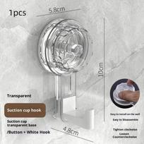 1/2Pcs Plastic Suction Cups Shower Shelves Punch-Free Rectangular/Triangular Shower Storage Rack Removable Draining 7