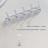 5/10 Pcs Magnetic Nail Stand For Press On Nails Display Fake Nail Nail Tips Practice Holder Beginner Diy Transparent