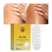 Glow Tanning Microneedle Patches Unisex Skin Care Tool for Enhanced Absorption and Skin Renewal 10 Pieces Pack One Size geltona