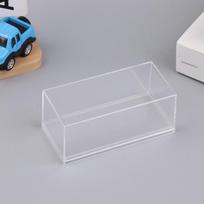1 vnt. Skaidri akrilinė laikymo dėžutė Praktiška 1/64 modelinių automobiliukų vitrina „Diecast“ „Pasidaryk pats“ apsaugota nuo dulkių vitrina Žaislas balta