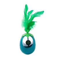 Cat Toy, Pineapple Wobbler with Catnip Ball And Feather Wand, Self Righting Interactive Toy for Kittens Bite-Resistant Pet Supplies žalia