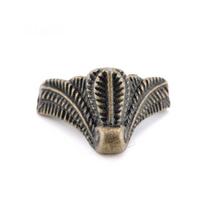 Antique Protector Box Decorative Feet Leg Furniture Part Hardware Corner Bracket antikvarinės bronzos spalvos