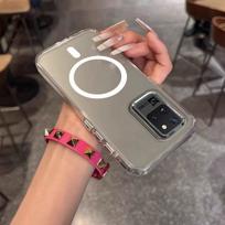 Case for Samsung Galaxy A73 5G,A53,A52 4G/5G,A52S,A33,A23 4G/5G,A13 Minimal Semi-Transparent Magnetic Casing Raised Electroplated Lens Bezel Anti-Slip Galaxy S20 ULTRA
