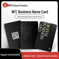 NFC Bakstelėk ir dalinkis Aukščiausios klasės vizitinė kortelė: Individualizuojamas dizainas ir karštu būdu štampuotas PVC NFC Blank Card