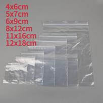 100Pcs/lot Small Zip Lock Plastic Bags Transparent Bag Reclosable Vacuum Storage Bag Clear Bags Ziplock Food Storage zip Bags 4*6cm*100pcs