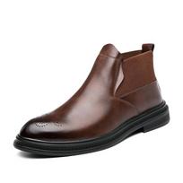 38-46 Vyriški Žieminiai Batai Formalūs Chelsea Batai Aukščiausios Kokybės Natūralios Odos Batai Odiniai Elegantiški Verslo Batai Vyriški Batai Ankle Boots 38